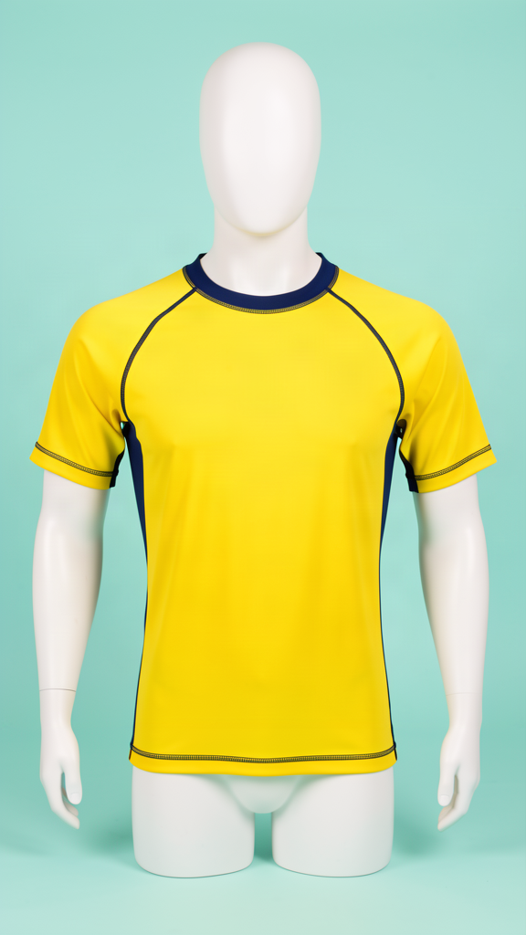 Rash Guard Pria UV Protection Kuning